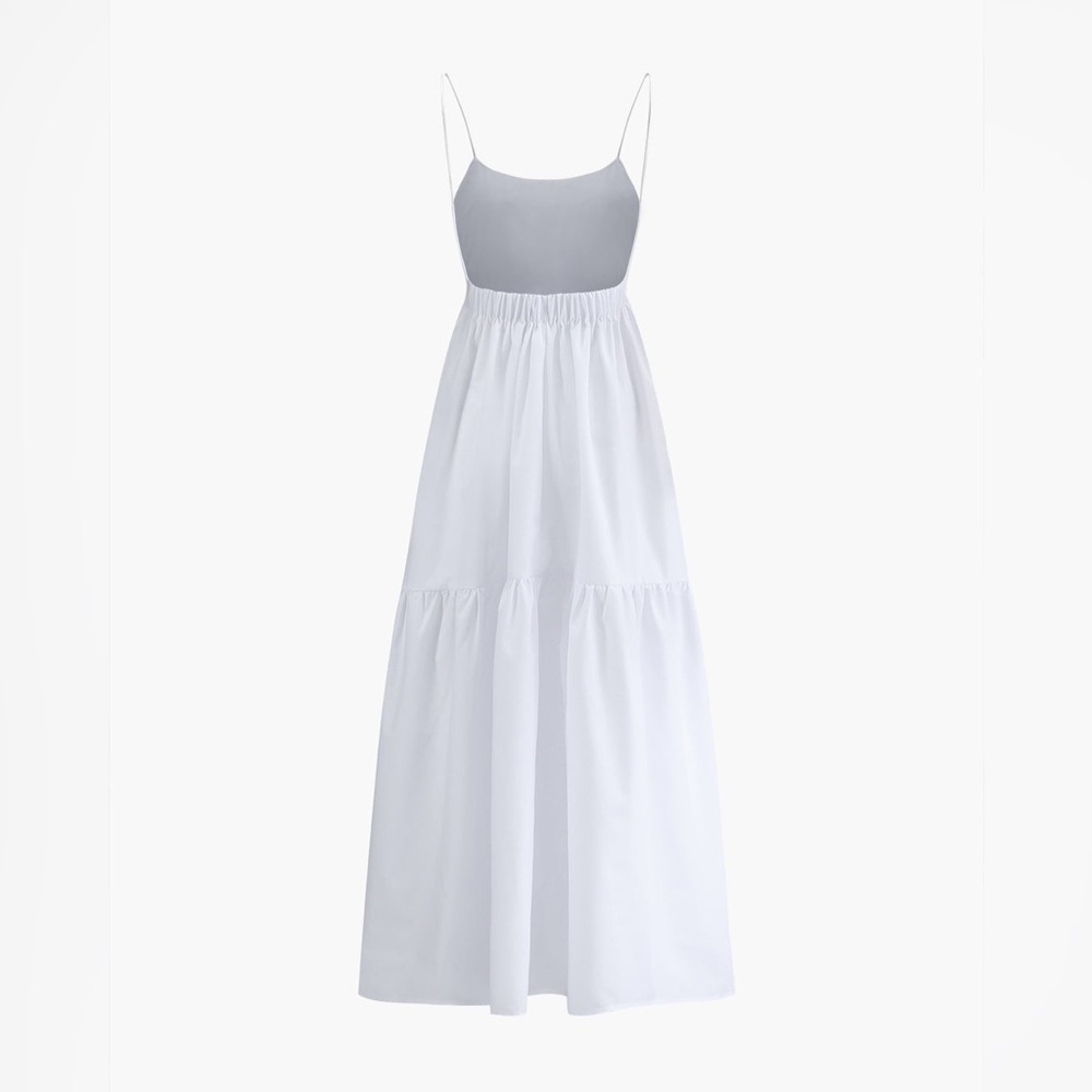 Commense Solid Backless Long Dress - Picture 6 of 15
